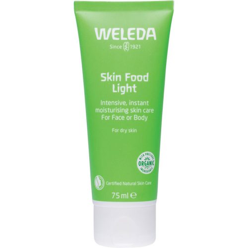 Weleda skin food light gyorsan beszívódó, intenzív hidratáló bőrápoló krém arcra és testre, száraz bőrre 75 ml