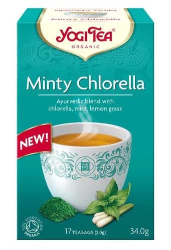 BIO Mentás tea chlorella algával 17x2g Yogi Minty Chlorella