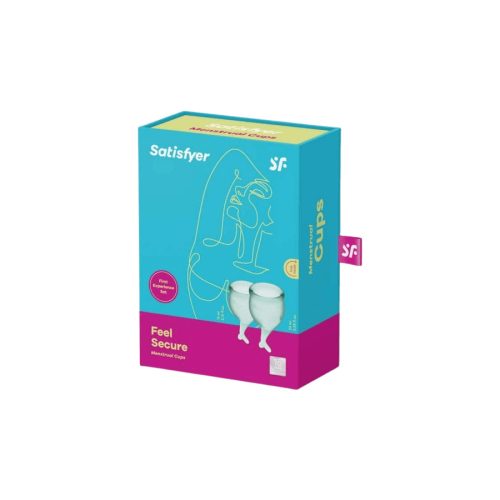 Menstruációs kehely szett - Feel Secure - zöld - 2db