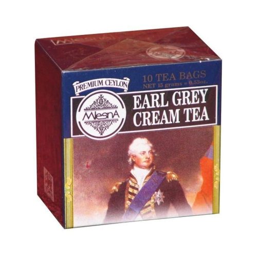 Mlesna earl grey krém filteres fekete tea 10x1,5g 10 db