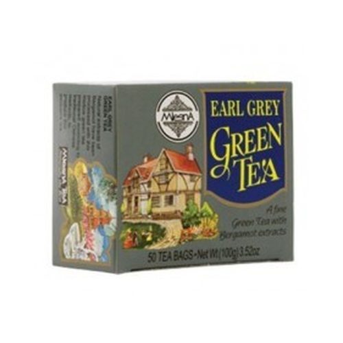 Mlesna earl grey zöld tea 50x2g 100 g