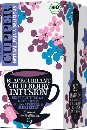 Cupper bio tea blackcurrant-blueberry feketeribizli-áfonya tea 50 g