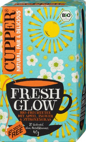 Cupper bio organic fresh glow tea 20 db 40 g