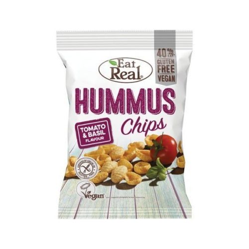 Eat Real hummus chips paradicsom és bazsalikom ízű 45 g