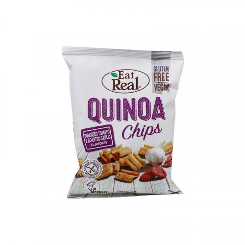 Eat Real quinoa chips napon szárított paradicsom, fokhagyma 30 g