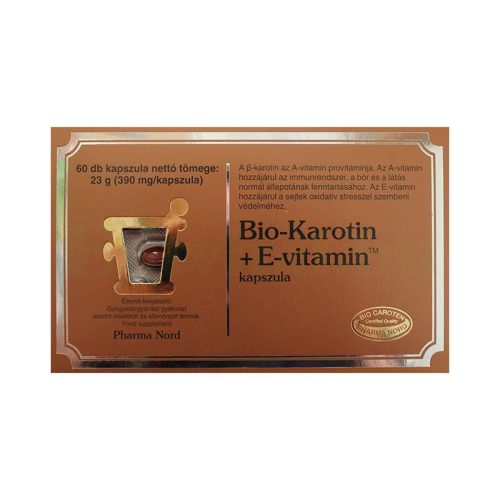 Bio-karotin+e-vitamin kapszula 60 db