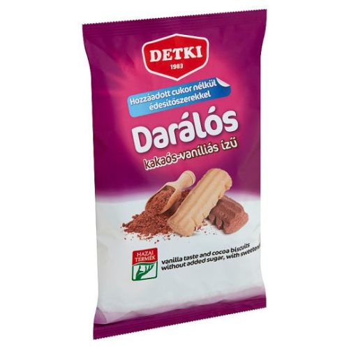 Detki cukorm.darálós vaníliás és kakaós omlós keksz 180 g