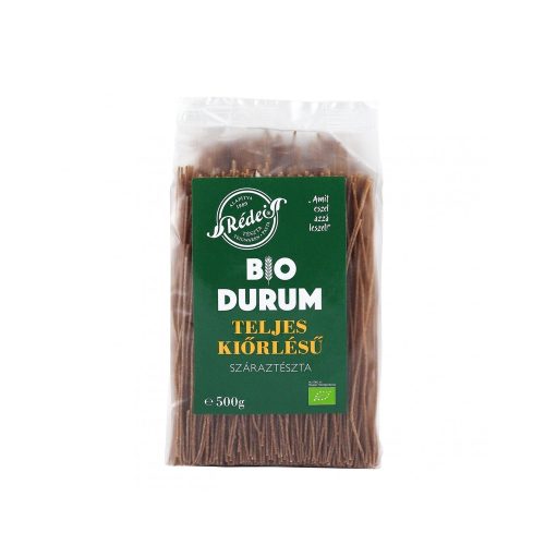 Rédei bio tészta durum spagetti teljes kiőrlésű 500 g