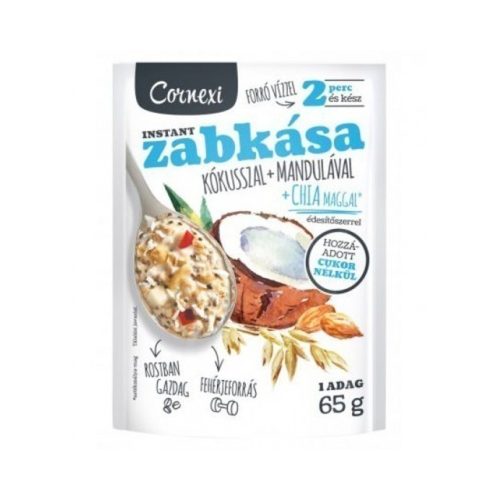 Cornexi zabkása kókusz-mandula-chia mag hcn 65 g