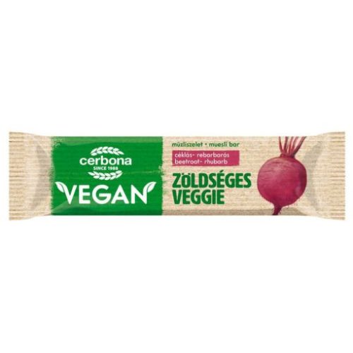 Cerbona vegán szelet céklás-rebarbarás 25 g