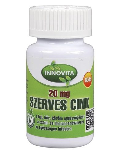 Innovita szerves cink tabletta 60 db