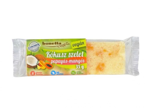 Bonetta vegán kókusz szelet papayás mangós 35 g