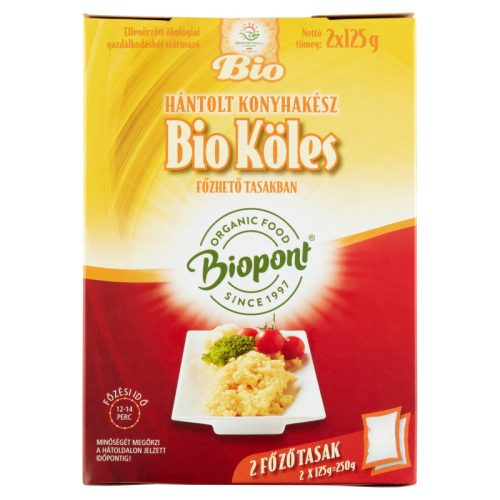 Biopont bio köles hántolt konyhakész 2x125g 250 g