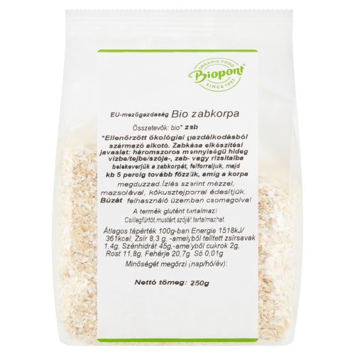 Biopont bio zabkorpa 250 g