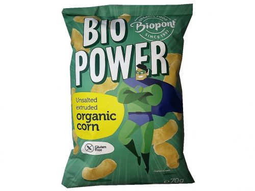 Biopont bio power extrudált bio kukorica sótlan gluténmentes 70 g