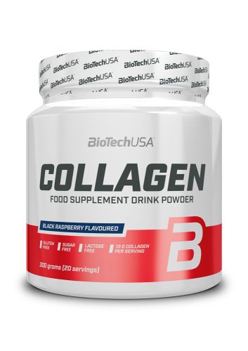 BiotechUSA collagen italpor fekete málna 300 g