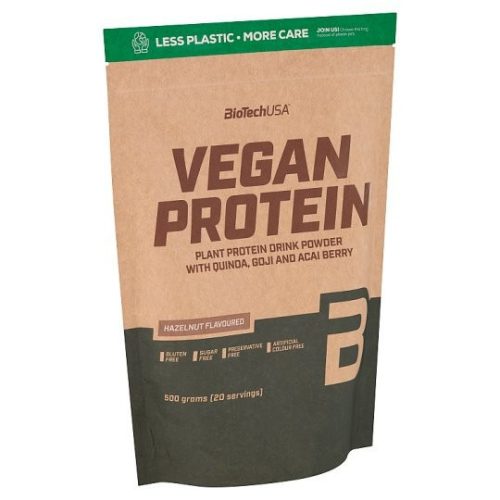 BiotechUSA vegan protein mogyoró ízű fehérje italpor 500 g