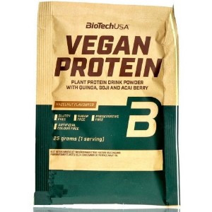 BiotechUSA vegan protein mogyoró ízű fehérje italpor 25 g