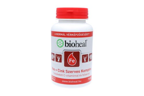 Bioheal vas+cink szerves komplex filmtabletta 70 db