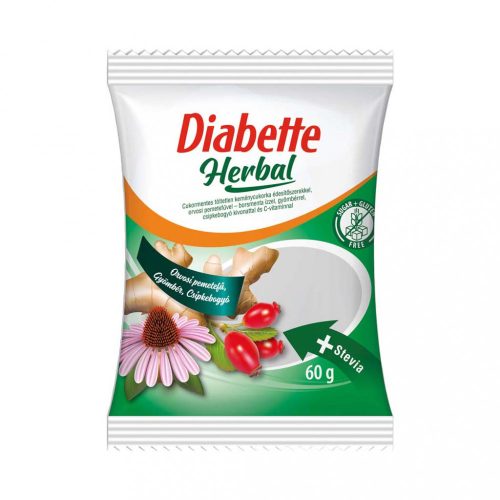 Dibette herbal cukormentes vegyes gyógynövényes cukorka édesítőszerekkel 60 g