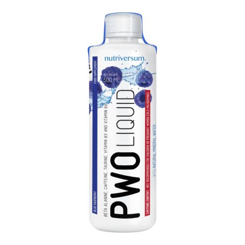 PWO Liquid - 500 ml - FLOW - Nutriversum - kék málna