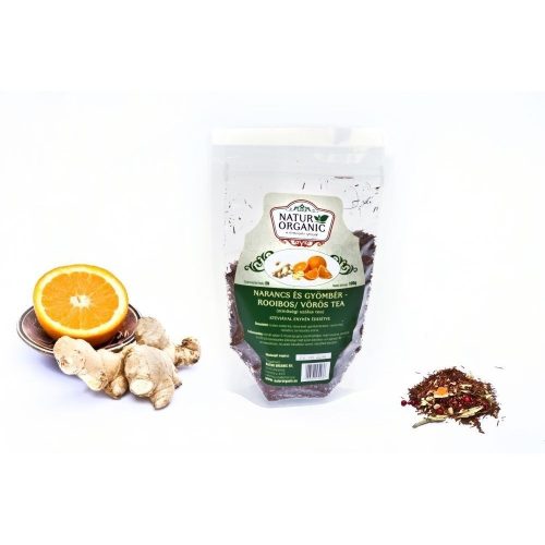 Natur organic narancs és gyömbér rooibos tea 100 g