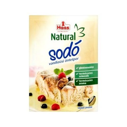 Haas natural sodó vanília ízű öntetpor 15 g