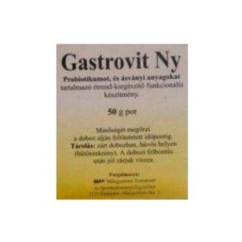 Gastrovitbakt nyomelemes probiotikumot, vitaminokat és ásványi anyagokat tartalmazó étrend-kiegészítő por 50 g