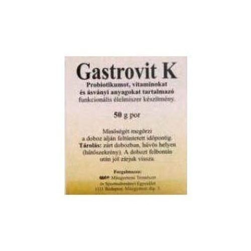 Gastrovitbakt komplex probiotikumot, vitaminokat és ásványi anyagokat tartalmazó étrend-kiegészítő por 50 g