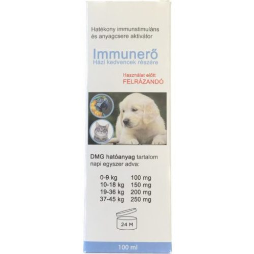 Immunerő 100ml Házi kedvencek részére (DMG+Lactoferrin+Taurin+B12)