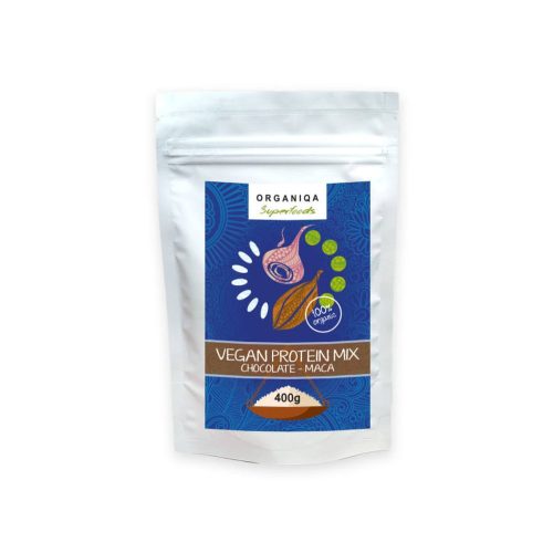 Organiqa 100% bio vegán fehérje mix csokoládé-maca 200 g