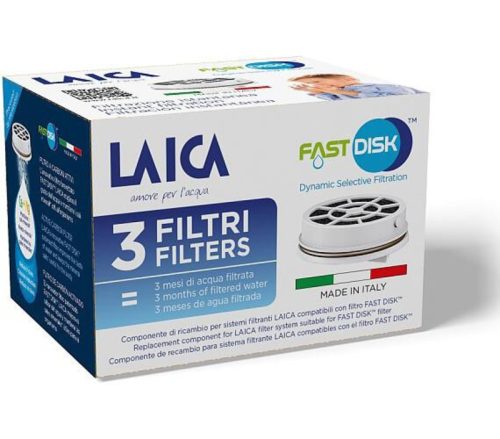 Laica vízszűrőbetét instant fast disk 3 db