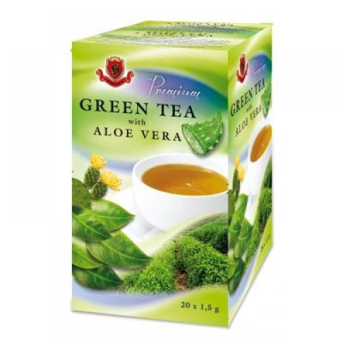 Herbex prémium tea zöldtea aloe verával 20x1,5g 30 g