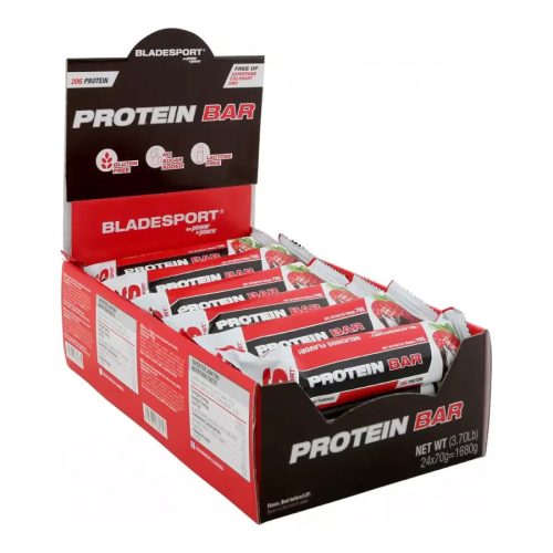 Blade Protein bar (24×70 gramm, fehérje szelet) Eper - Blade Sport